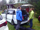 Tournage de TV5 au Rapide-Blanc le 20 octobre 2016